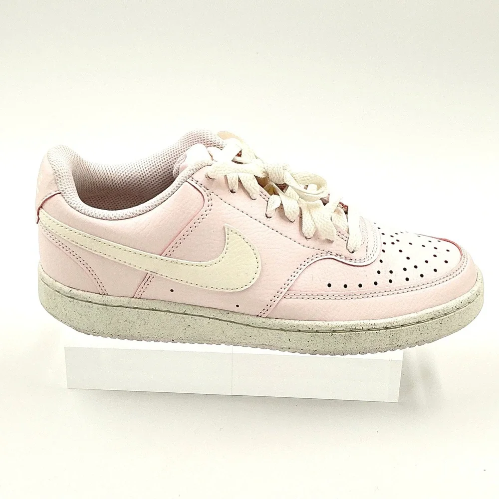 Nike Size 7.5 Court Vision Low Next Nature Pearl Pink Sail NEW Sneakers $85